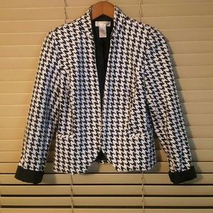 Houndstooth blazer